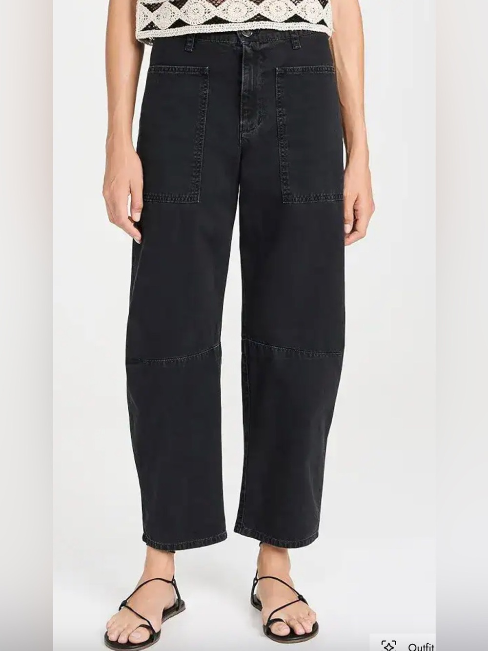Velvet by Graham & Spencer Brylie Barrel Leg Pants in Vintage Black (4)